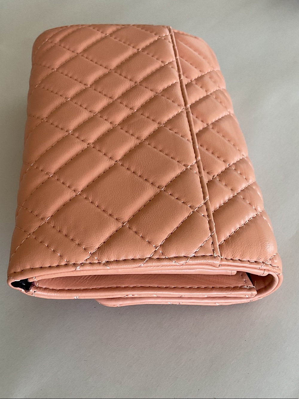 KURT GEIGER Quilted Peach Leather Chain Crossbody | Shoulder Bag - Picture 13 of 16
